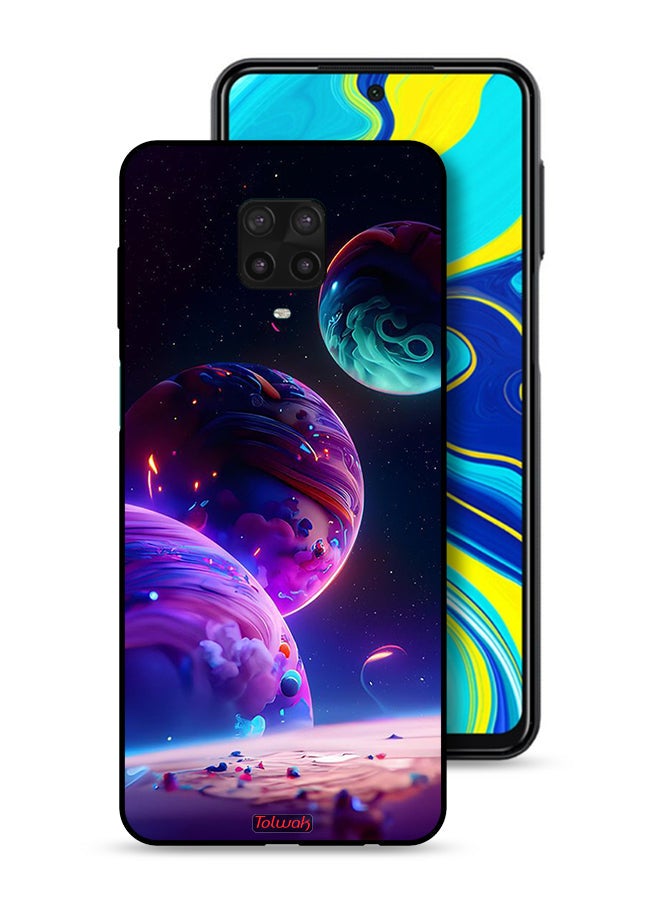 Tolwak Xiaomi Redmi Note 9 Pro Protective Case Cover Planet Pattern - Image 1