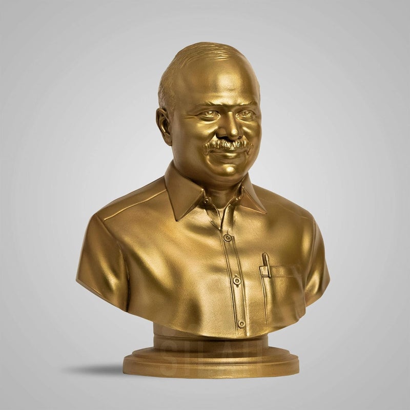 SILAII Y S Rajasekhara Sculpture 8 INCH Gold Colour - Image 3