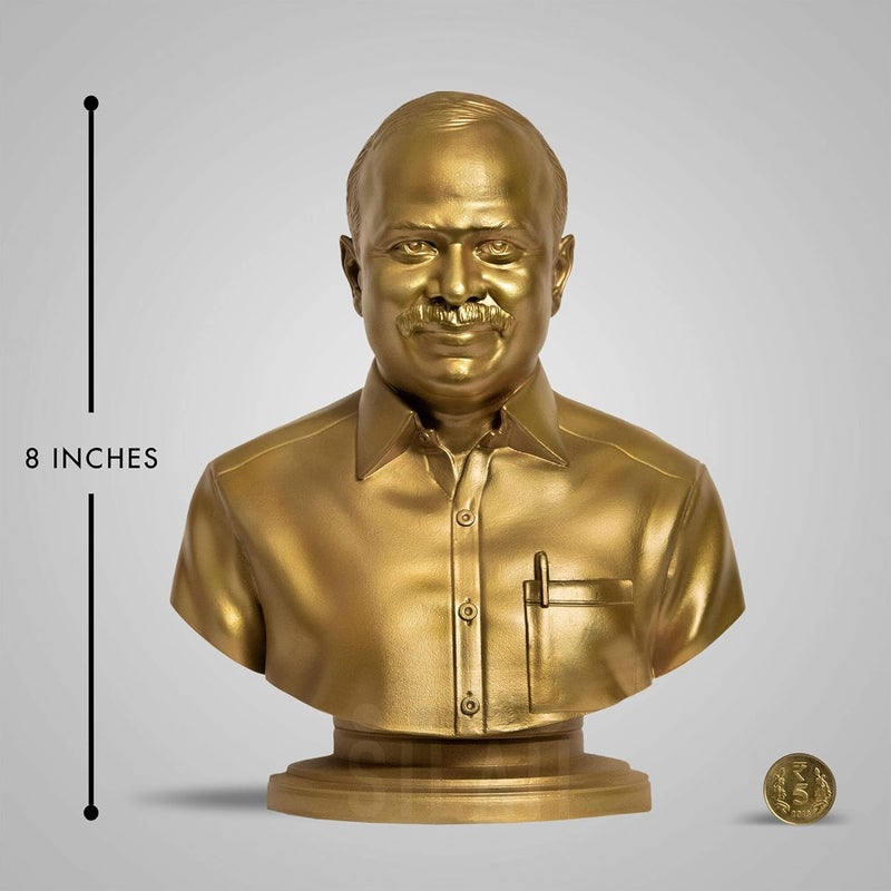 SILAII Y S Rajasekhara Sculpture 8 INCH Gold Colour - Image 2