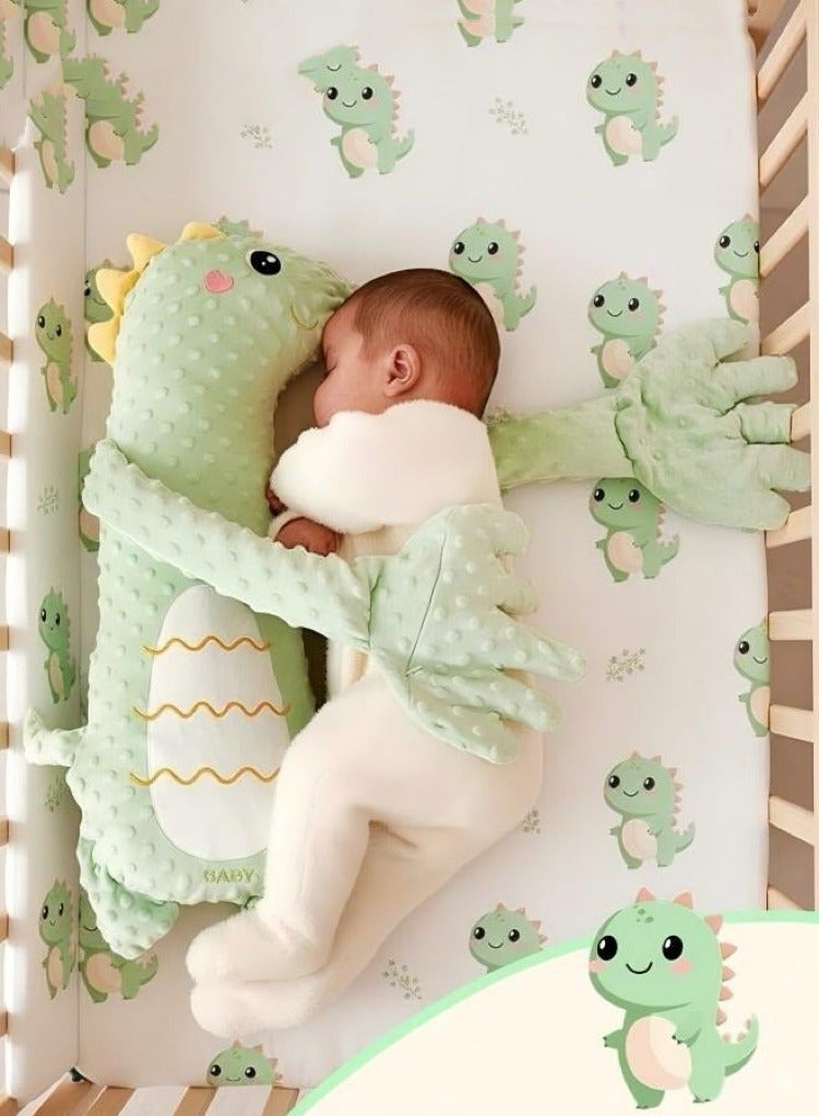 Halamine Baby Soothing Palm Baby Patting Sleeping Toy Toddler Sleep Soother Dinosaur Baby Patter Toddler Patter for Sleep, Three-Speed Adjustment, Remote Control, Free Hands (Green) - Image 3