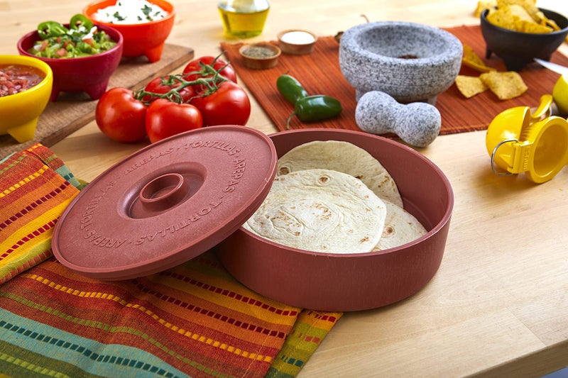 IMUSA USA Microwave Tortilla Warmer, 1 Pack, Brown - Image 5