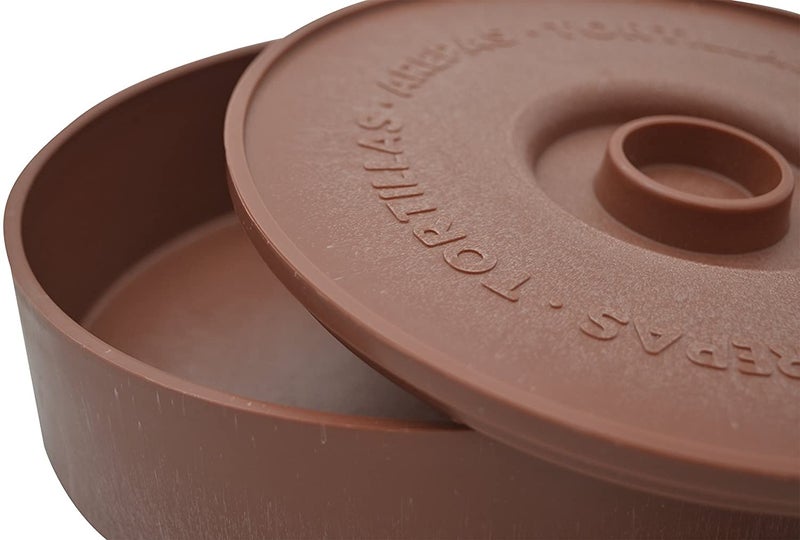 IMUSA USA Microwave Tortilla Warmer, 1 Pack, Brown - Image 2