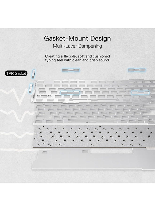 ريدراجون لوحة مفاتيح الألعاب الميكانيكية اللاسلكية Elf Pro K649CT RGB. - Image 3