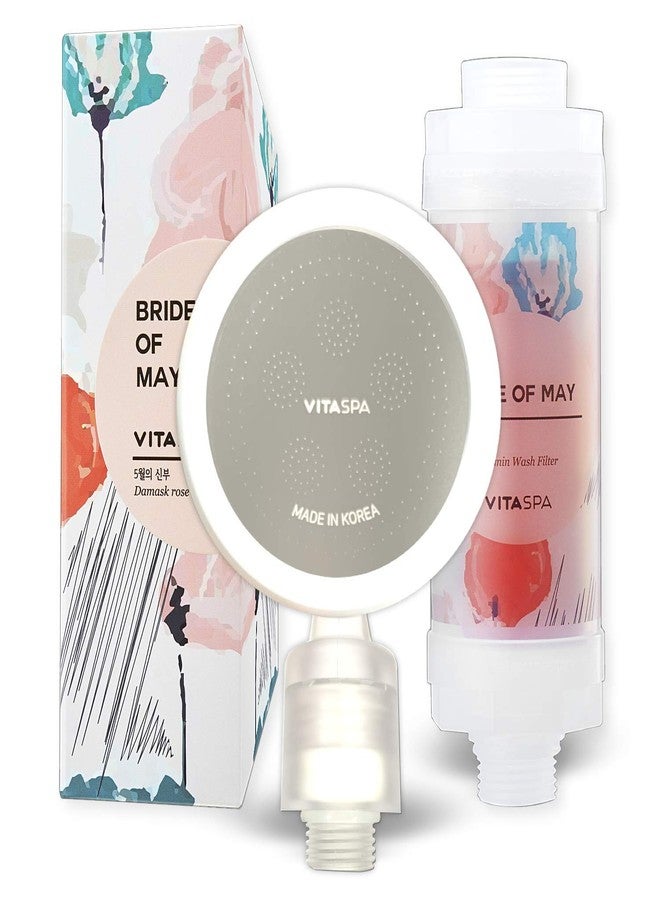 VITASPA Vitamin C Shower Head Filter Set Made in Korea (Red) - Exellent Skin & Hair Enhancement, Aroma Therapy, Remove Chlorine & Impurities/Gift idea For Her/Him, wife, girlfriend - Image 1