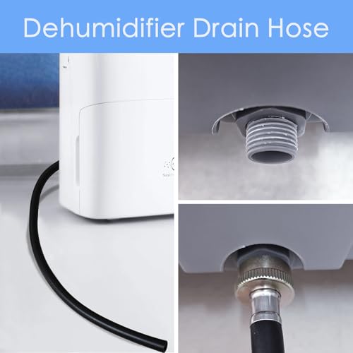 atadbtae Dehumidifier Hose, ¾ Inch FHT Connection, No Kink, Black (12FT) - Image 2