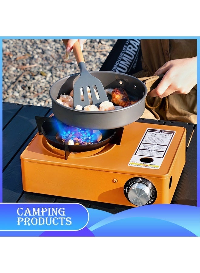 Manful Portable Camping Gas Stove with Carrying Case Brown – Single Burner Outdoor Camping Stove for Hiking, Tailgating, Emergency & Travel Cooking - Image 4