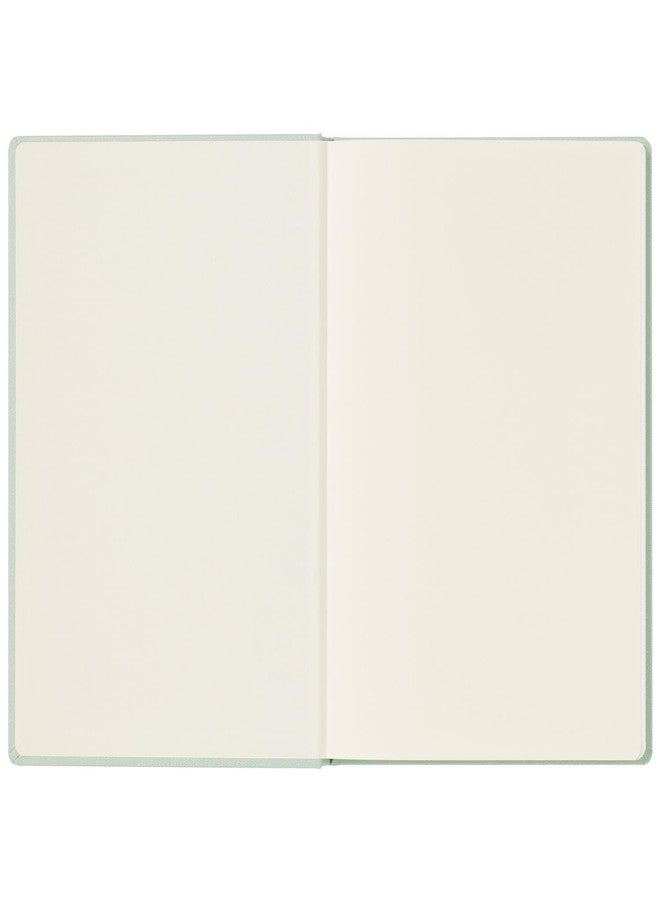 Maruman MNEMOSYNE Journal Notebook, 8.5 x 6.02 Inches (A5), 5mm dot grid, Hard cover with Elastic band, Bookmarks & Inner pocket, 90 gsm, 120 Sheets/240 Pages, Mint Green, 1 ea. (N888-53) - Image 5