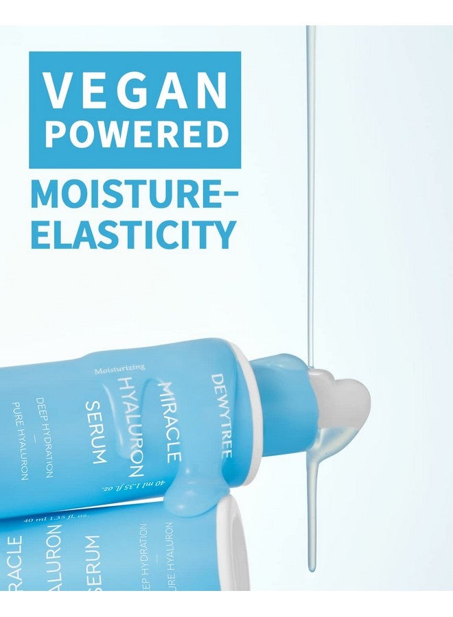 DewyTree Miracle Hyaluron Serum Hyaluronic Acid Facial Serum With Peptides Panthenol And Ceramide For Lifting Effect Antiaging & Repairing Skin Barrier 1.35 Fl.Oz. - Image 3