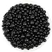 Anezus 2205Pcs Black Pearls for Craft Assorted Sizes Fake Pearl Beads Sew on Pearls Bulk Loose Pearl Beads with Holes for Jewelry Making Bracelets Necklaces Hairs Decoration Vase Filler - Image 2