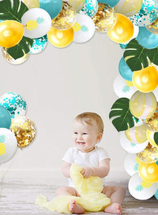 نيبمينينت مجموعة بالونات حفلات هاواي الاستوائية مكونة من 62 قطعة - Image 5