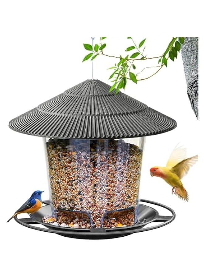 TRASSLE Bird Feeders for Outside, Bird Feeder, Wild Bird Seed for Outside Feeders, Squirrel Proof Birds Feeder and Garden Decoration Yard for Bird Watchers  - Image 1