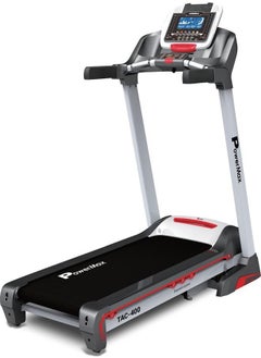 PowerMax Fitness Fitness Tac-400 (6Hp Peak) Semi-Commercial Treadmill For Home, Gym And Cardio With Auto-Incline, 12 Pre-Set Programs, Max.Speed 18 Km/Ph, Max User Weight 120 Kg,.  - Image 1