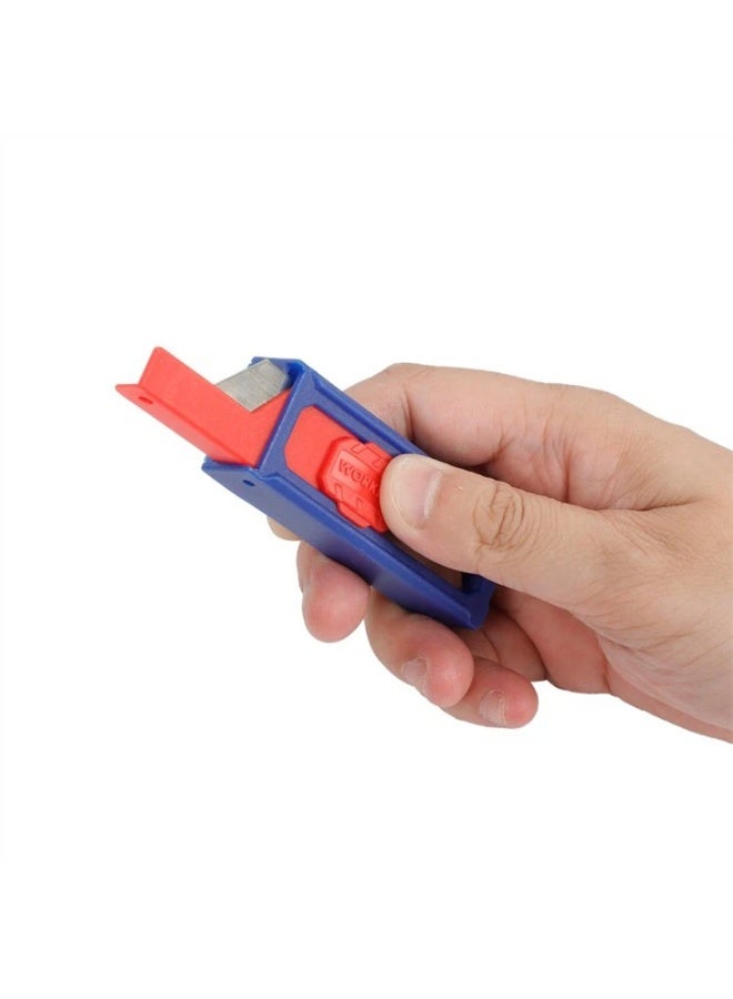 WORKPRO 10PC  SK5 UTILITY KNIFE BLADES WITH HEAVY DUTY BOX - Image 1