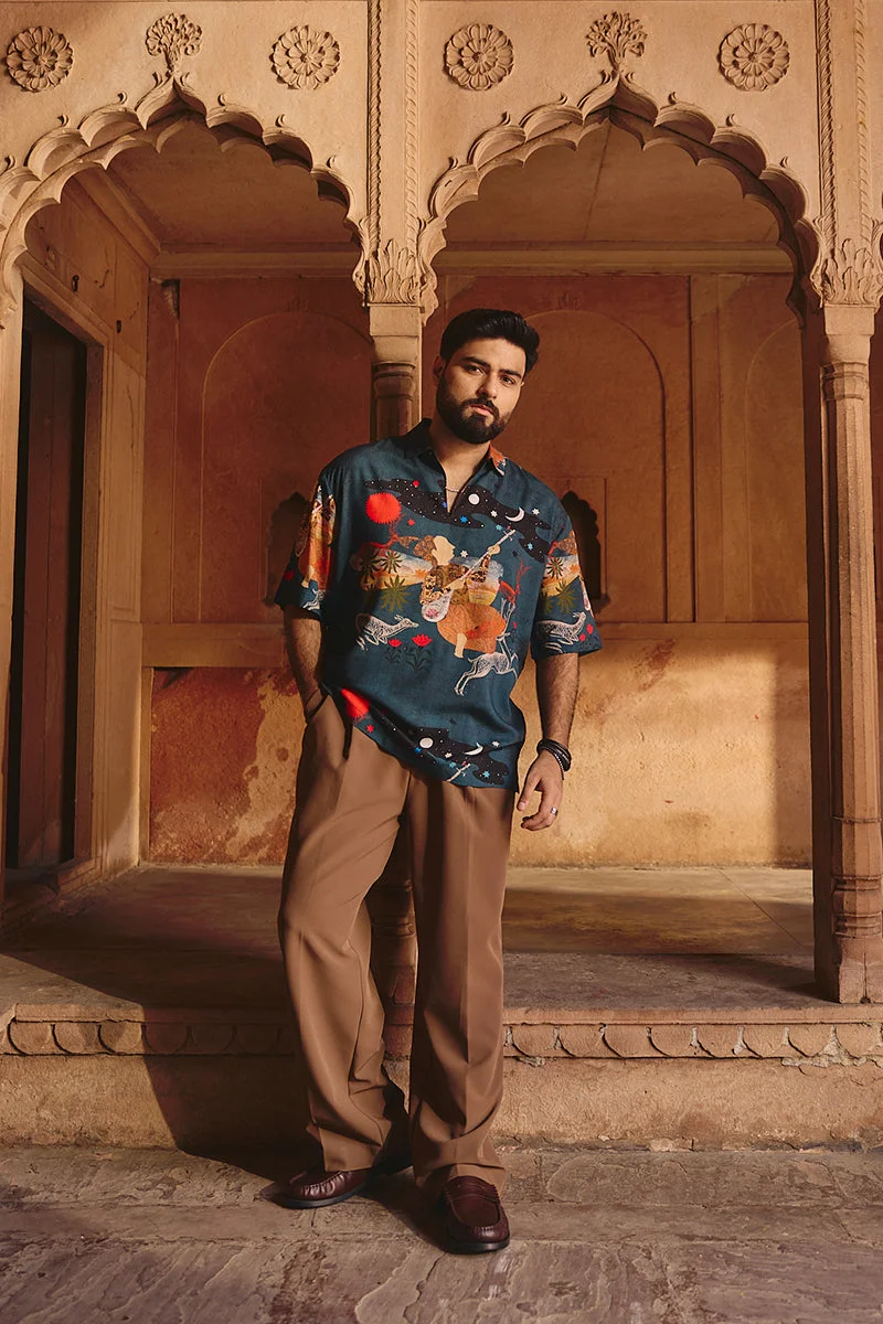 سنيتش Brown Solid Relaxed Casual Trousers