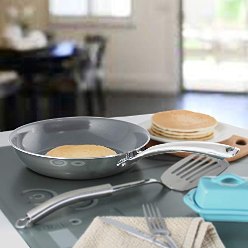 Chantal 3.Clad Tri-Ply 10 inch Non-Stick Fry Pan, Ceramic Nonstick Coating - Image 2