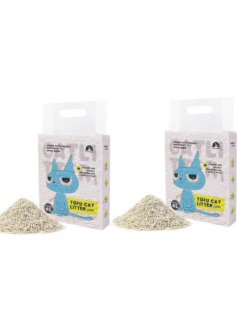 CityRiya-Long Cat Litter, Clumping Cat Litter Natural Ingredients, 2 Packs 12L Low Dust Superior Odor Control Cats Litters, Kitty Litters, Hard Clumping Moisture Absorbing Clay Multi Cats Litter (Original A)  - Image 1