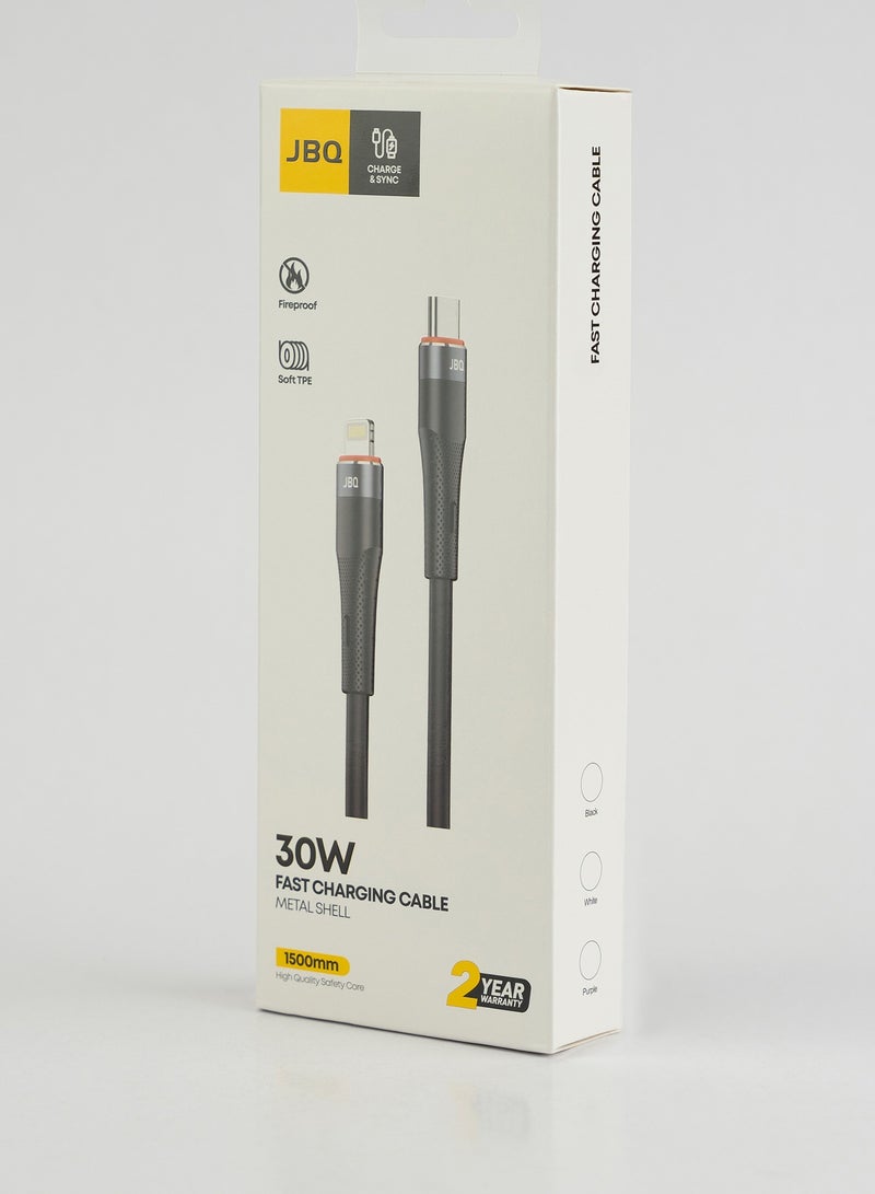 JBQ USB Type C To Lightning Fast Charging Cable For iPhone Chargers - Image 4