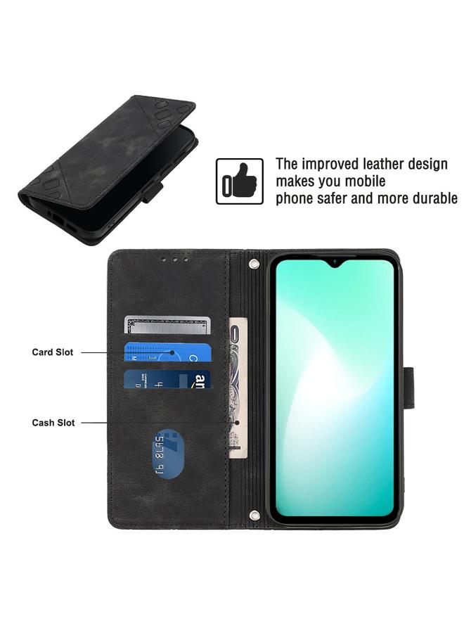 اس-توب جراب لهاتف Infinix Hot 11 Play / Hot 10 Play / Hot 9 Play مصنوع من الجلد المنقوش الملمس - Image 4