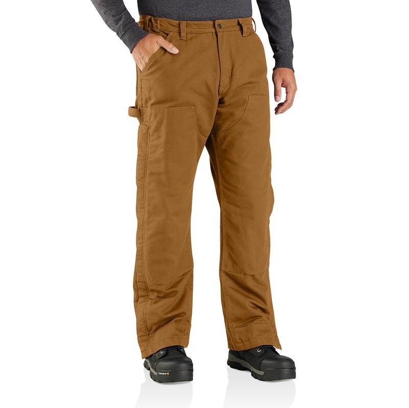 carhartt Loose Fit Washed Duck Insulated Pant Carhartt Brown - Image 1