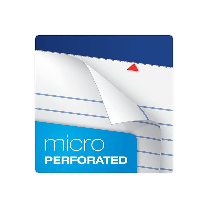 Ampad 20322 Perforated Writing Pad, 8 1/2 x 11 3/4, White, 50 Sheets (Pack of 12) - Image 4