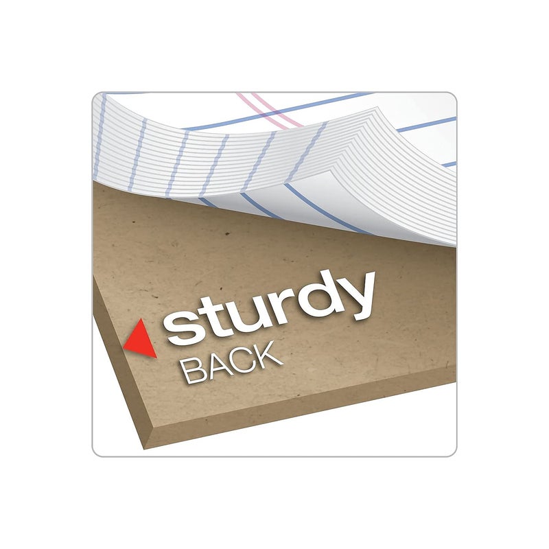 Ampad 20322 Perforated Writing Pad, 8 1/2 x 11 3/4, White, 50 Sheets (Pack of 12) - Image 5