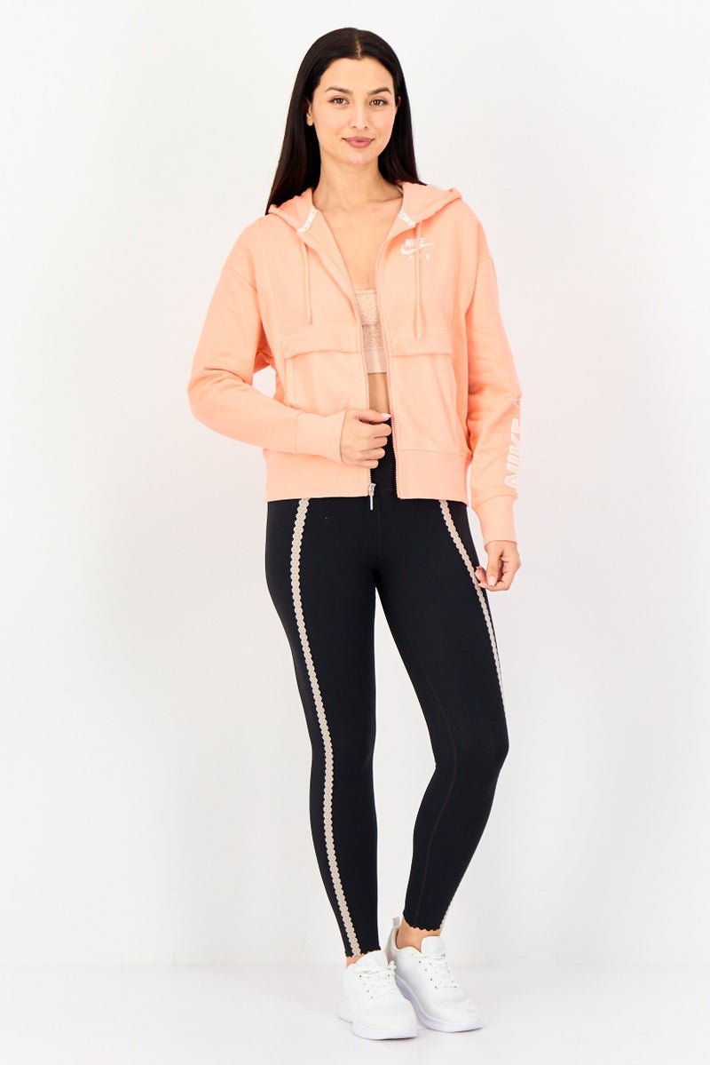 Nike Women Sportswear Fit Long Sleeve Outdoor Hoodie, Light Coral - Image 3