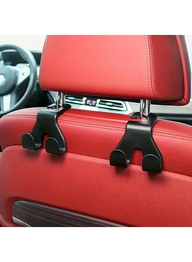 Black Car Seat Back Hook Organizer For Bags Umbrellas Easy Install Durable - Image 1