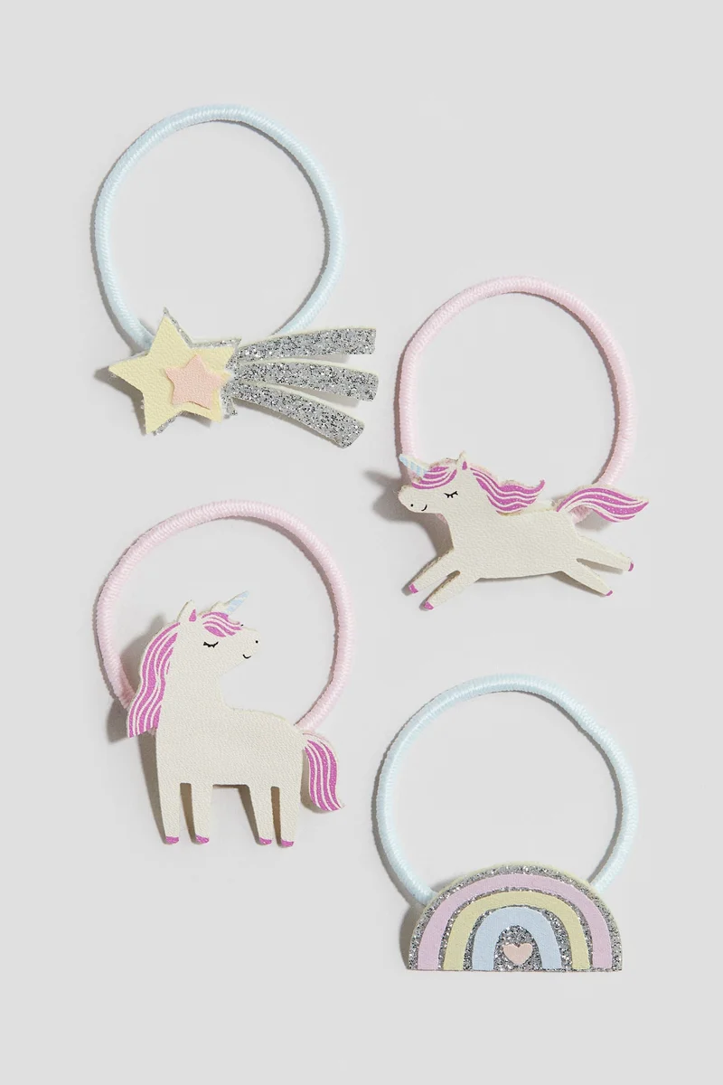 اتش اند ام ربطات شعر بشكل فيونكة - 4 قطع