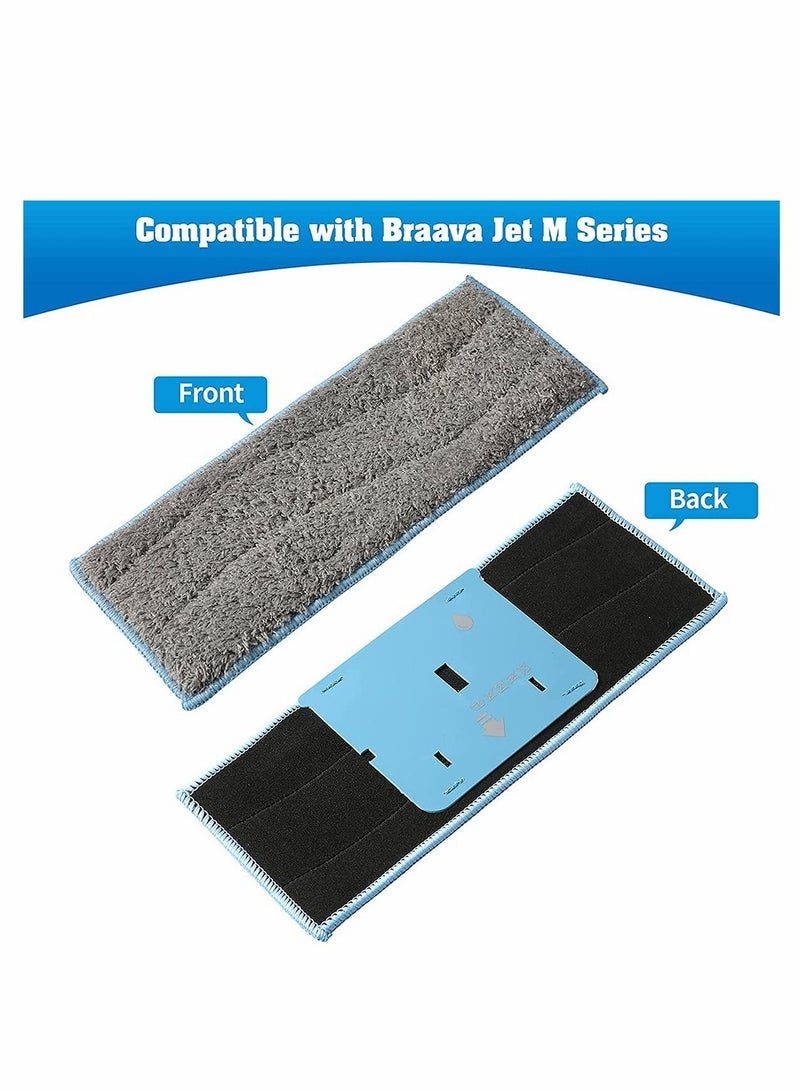 NIBEMINENT Replacement Washable Wet Mopping Pads, and Reusable Compatible for iRobot Braava Jet M6, 6110, 6112 Robot Mop, 3 Pack - Image 2