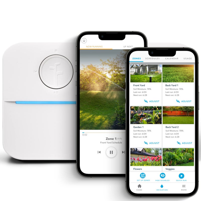 Rachio WiFi Smart Sprinkler Controller 8Zone Irrigation Remote Control AppBased Scheduling Local Weather Intelligence Rain Skips Easy DIY Install