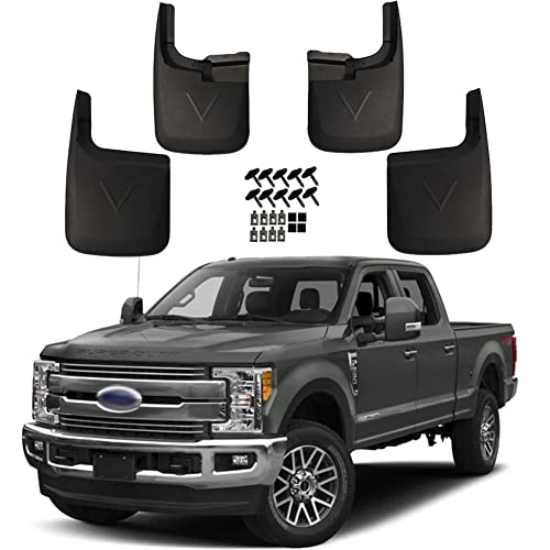 RMOURTEKK KCOOL Mud Flaps Compatible with Ford 2015-2020 F150 with OEM Fender Flares Custom Front and Rear Mud Guard Set (4pcs Set) - Image 1