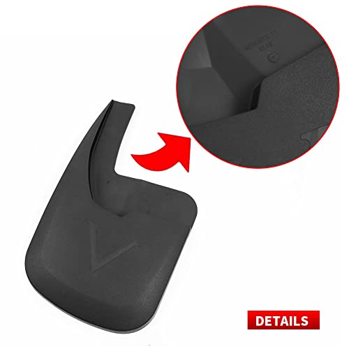 RMOURTEKK KCOOL Mud Flaps Compatible with Ford 2015-2020 F150 with OEM Fender Flares Custom Front and Rear Mud Guard Set (4pcs Set) - Image 5