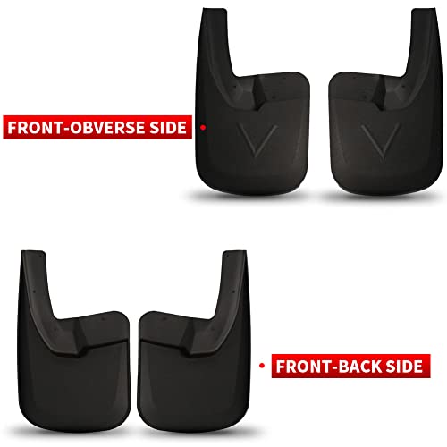 RMOURTEKK KCOOL Mud Flaps Compatible with Ford 2015-2020 F150 with OEM Fender Flares Custom Front and Rear Mud Guard Set (4pcs Set) - Image 3