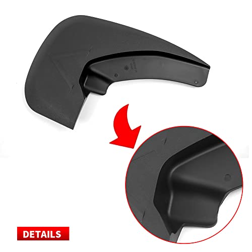 RMOURTEKK KCOOL Mud Flaps Compatible with Ford 2015-2020 F150 with OEM Fender Flares Custom Front and Rear Mud Guard Set (4pcs Set) - Image 4