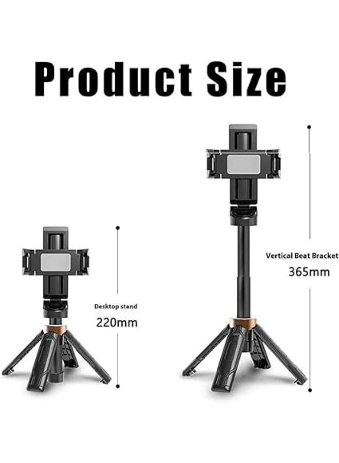 Tripod Selfie Stick with Wireless Remote - Portable Holder for Photos and Videos jc-25 - Image 1