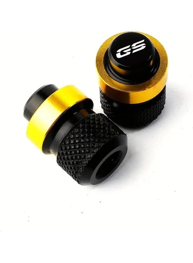 GS Gold Motorcycle Tire Valve Caps - Image 1