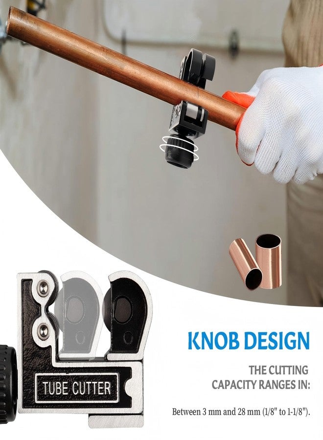 Bestgle Mini Pipe Cutter 1/8 to 1-1/8 Inch (3-28mm), Bestgle Steel Tube Cutter Tool for Copper, Aluminum, Thin Stainless Steel, PVC & Plastic - Image 4