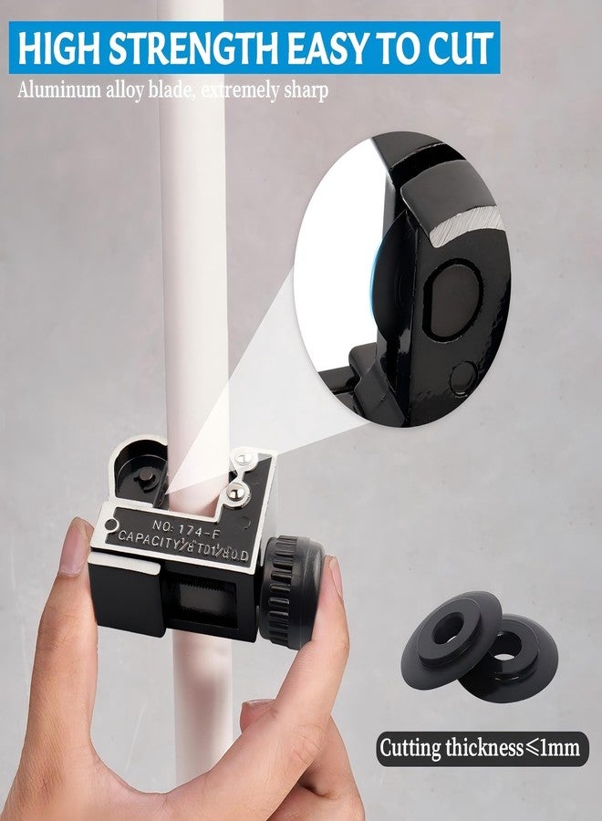 Bestgle Mini Pipe Cutter 1/8 to 1-1/8 Inch (3-28mm), Bestgle Steel Tube Cutter Tool for Copper, Aluminum, Thin Stainless Steel, PVC & Plastic - Image 3