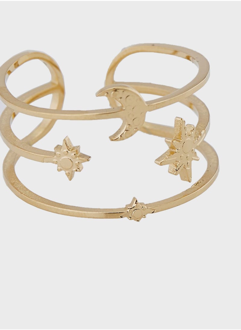 Lady Mauve MIRANDA MOON & STAR RING  - Image 3