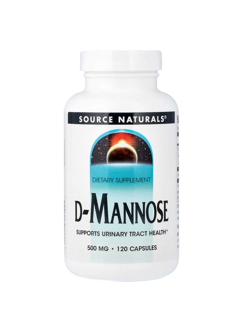 Source Naturals D-Mannose, 500 mg, 120 Capsules