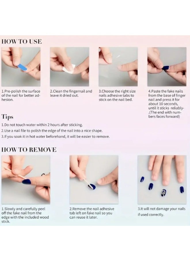 Generic - Add a touch of elegance and appeal with these 12 pieces of luxurious nails - Image 1