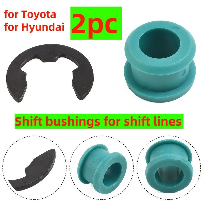 Transmission Shifter Cable Bushing Repair Kit 1 Bushing 1 Spacer for Corolla Elantra - Image 1