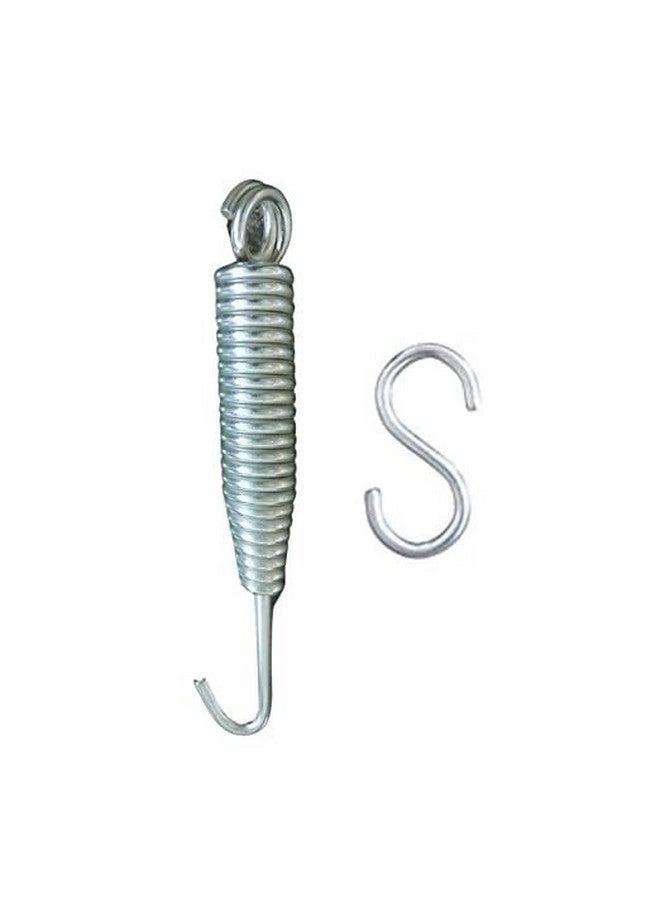 Faburaa Faburaa Metal Heavy Duty Hanging Swing Accessories Spring with S Hook for Hammock Chair, Boxing Bag, Porch Swings Extension (1 Spring & 1 S Hook)  - Image 1
