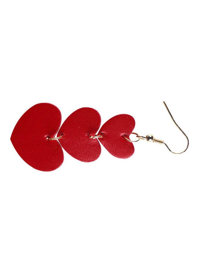 NIBEMINENT - 3-Layers Heart Shaped Dangle Earrings - Image 1