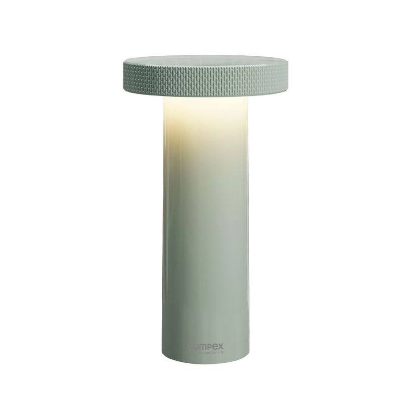 Sompex Volume Rechargeable Table Lamp | 3 light colours | Stepless dimmable | Dimmer memory function | Suitable for Indoor Use | Battery operated | Material: Plastic | 9 x 16 cm - Olive Green - Image 2