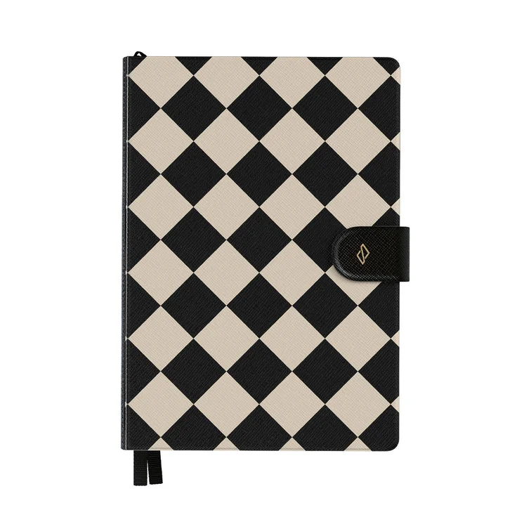 بورجا دفتر تخطيط بورجا  غير مؤرخ بلمسة نهائية جلد نباتي وإغلاق مغناطيسي