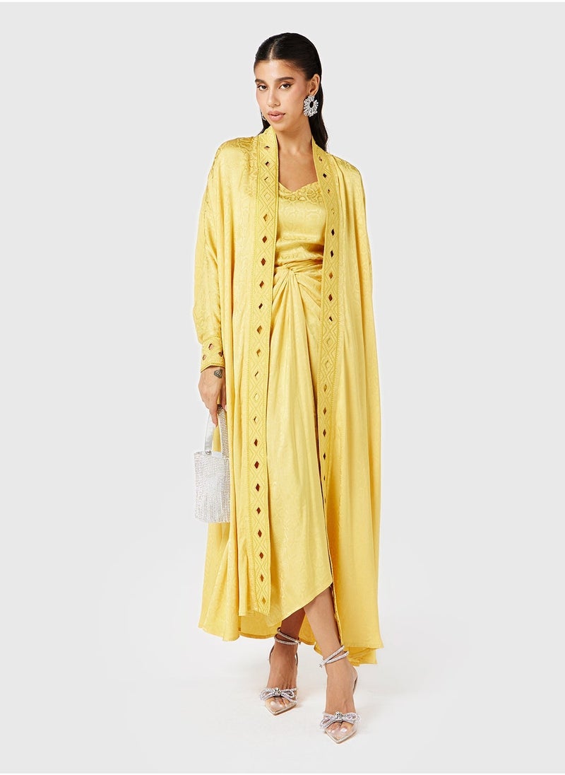 Threadz by Ajooni - Draped Skirt With Jacket - Image 1