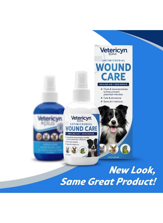 Vetericyn Plus Dog Wound Care Spray | Healing Aid And Skin Repair, Clean Wounds, Relieve Dog Skin Allergies, Safe For All Animals. 3 Ounces  - Image 2