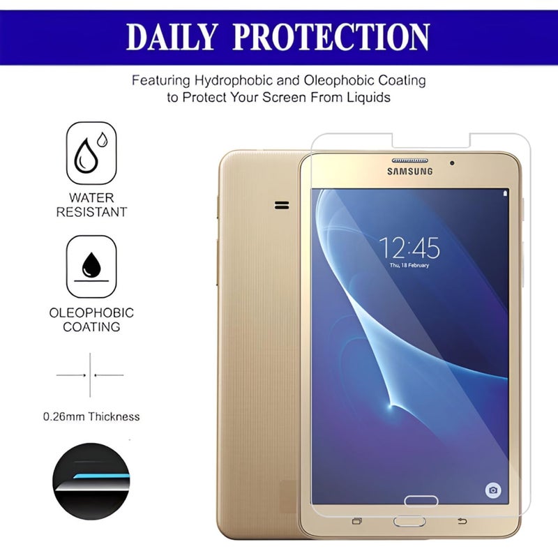 SPCORE Tempered Glass Screen Guard For Samsung Galaxy Tab A 7.0 7" Inch Smartphone (J Max/Sm T280 / T285) - Pack Of 1 - Image 3