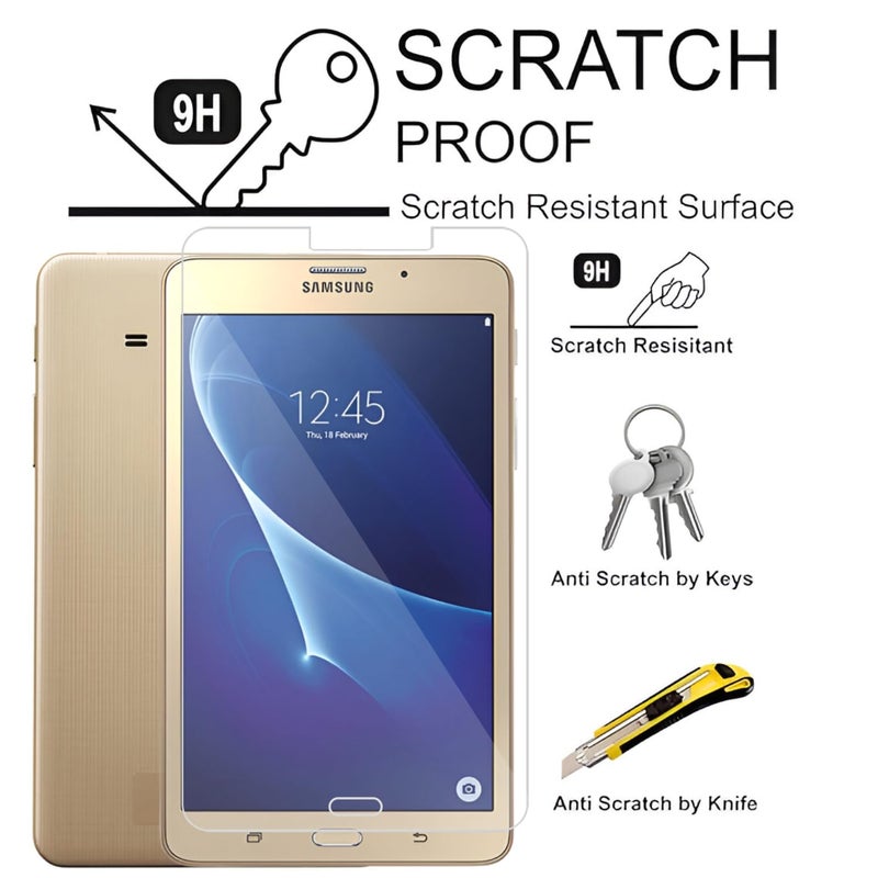 SPCORE Tempered Glass Screen Guard For Samsung Galaxy Tab A 7.0 7" Inch Smartphone (J Max/Sm T280 / T285) - Pack Of 1 - Image 4